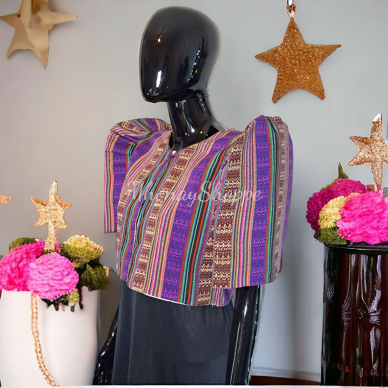 Handmade Filipino Ethnic Woven Bolero Jacket – Traditional Philippines Design