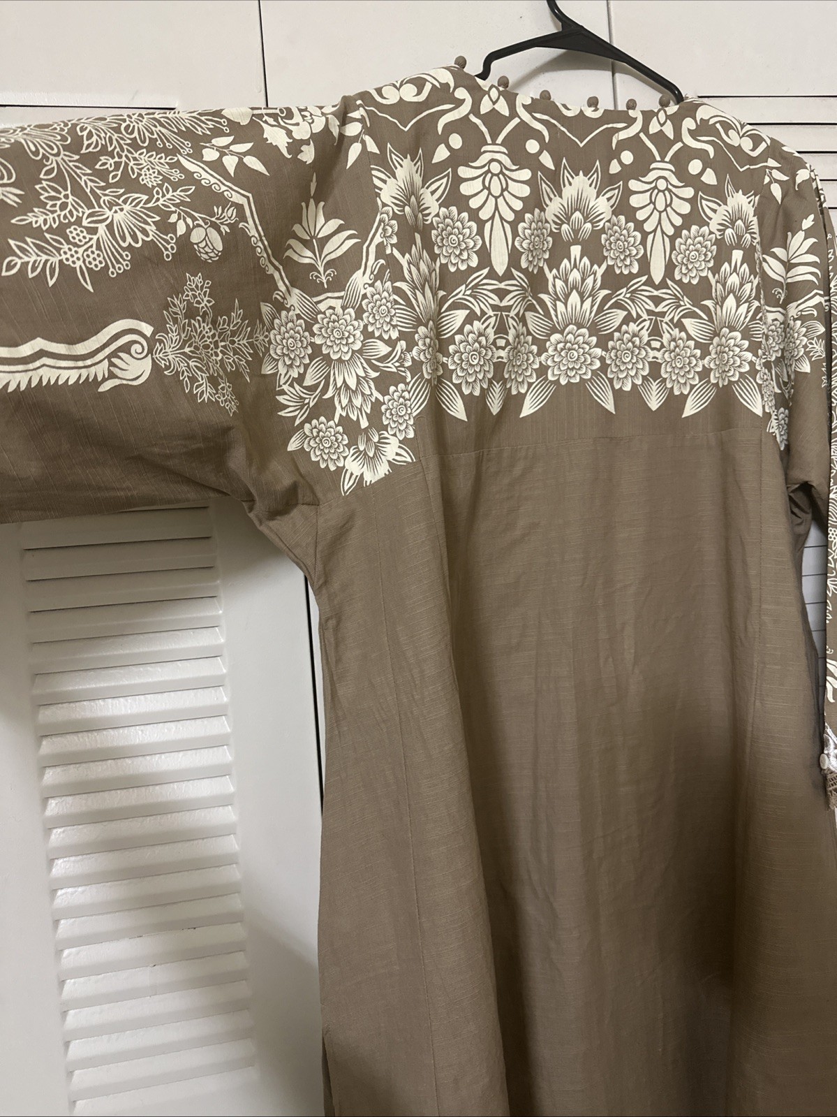Khaadi Embroidered & Dye printed flared kurta with scalloped sleeves 2Pc Sz 14