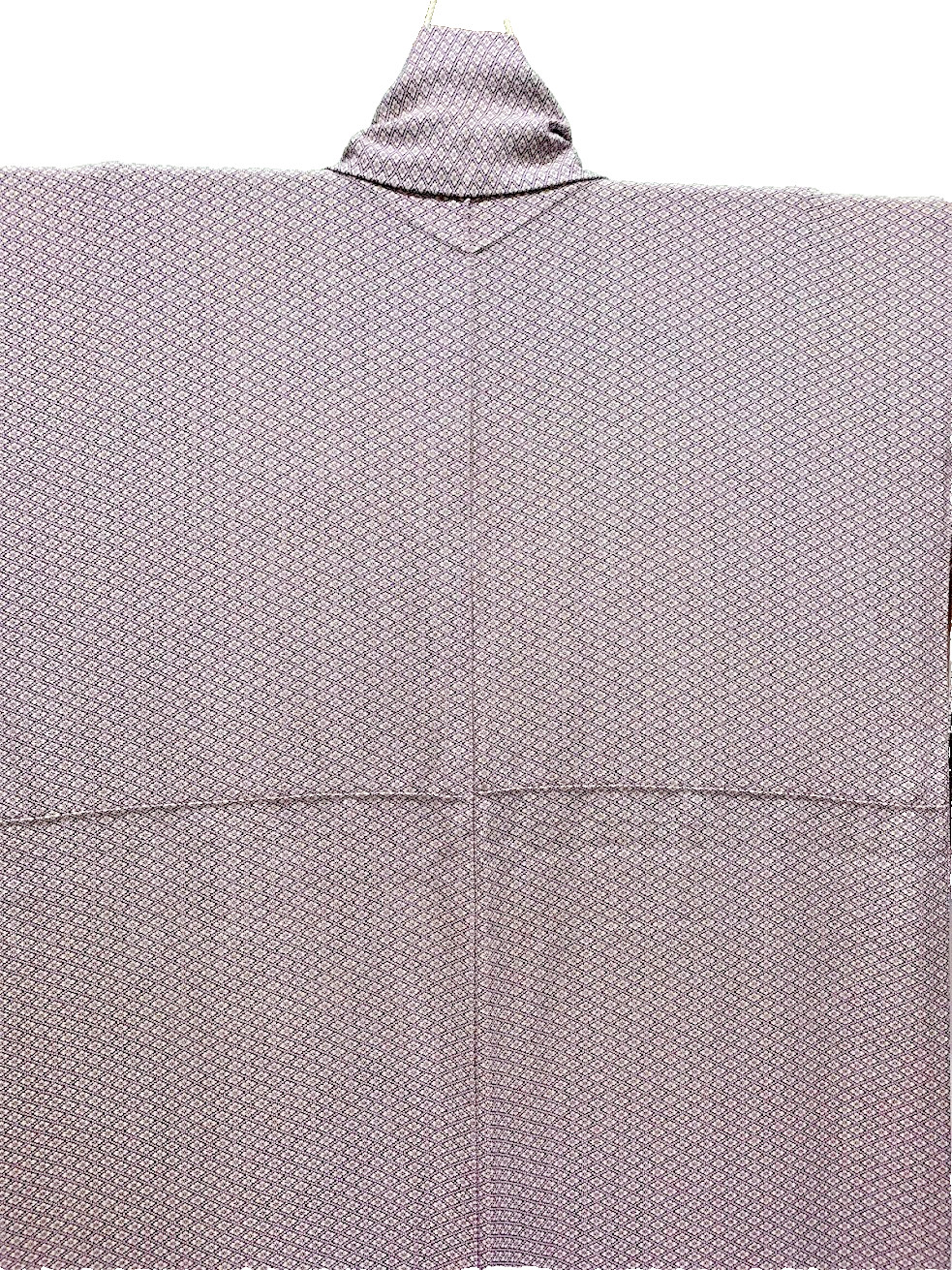 Vintage Komon Kimono Japan Silk Chirimen Edo Komon Katazome Royal Purple Yuki64