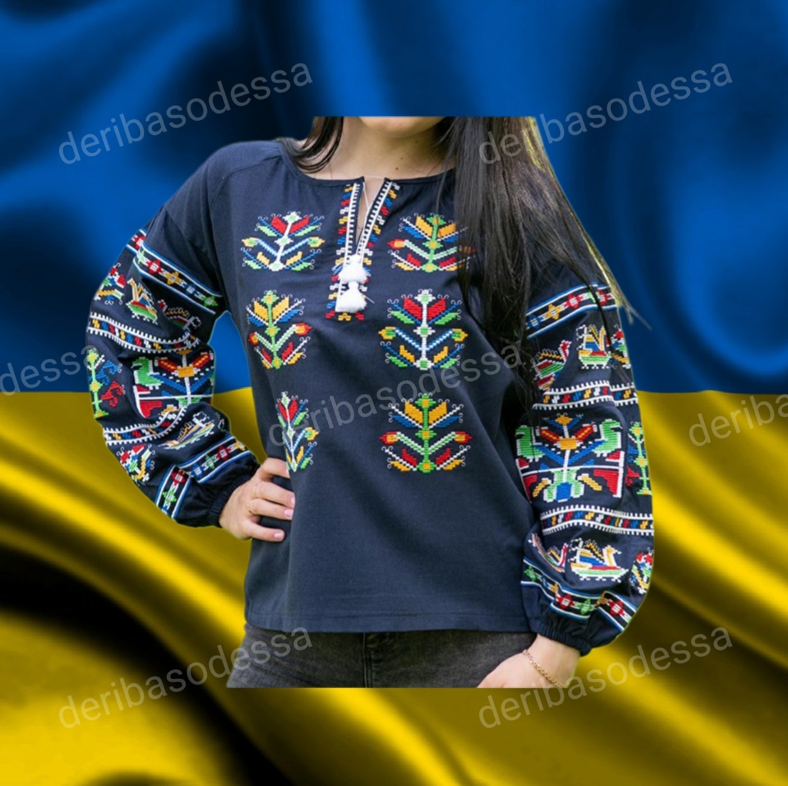 Traditional Ukrainian clothing,women’s embroidered blouse VyshyvankaS,M,L XL,2XL