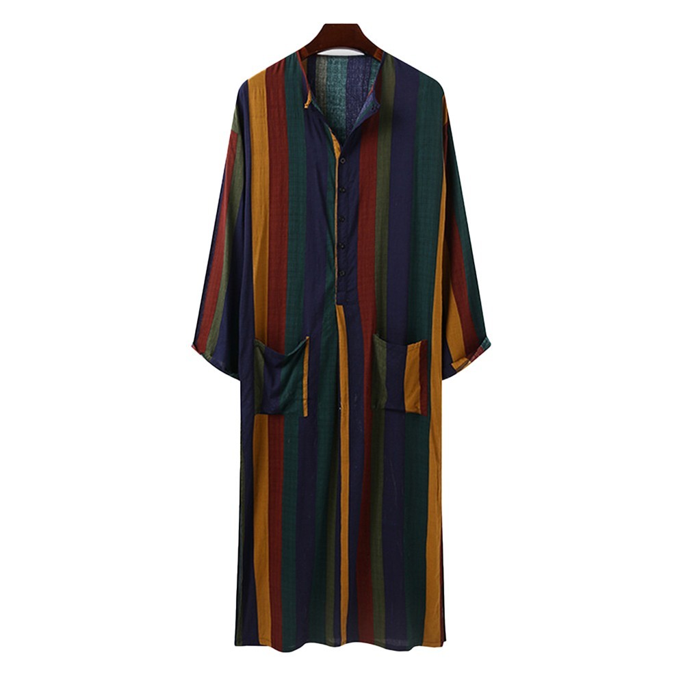 Long Dress Mens Arab Comfy Cotton Fashion Jubba Kaftan Saudi Soft