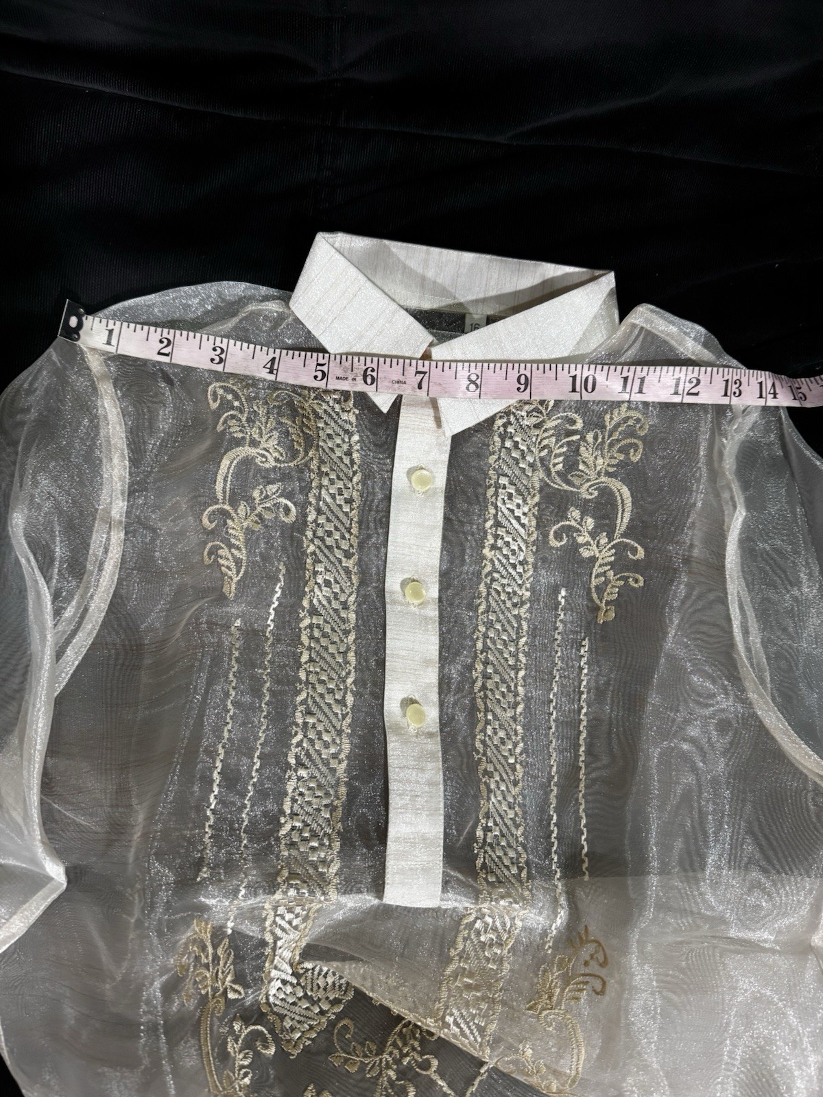 Barong Tagalog For Boys Kids Size 16
