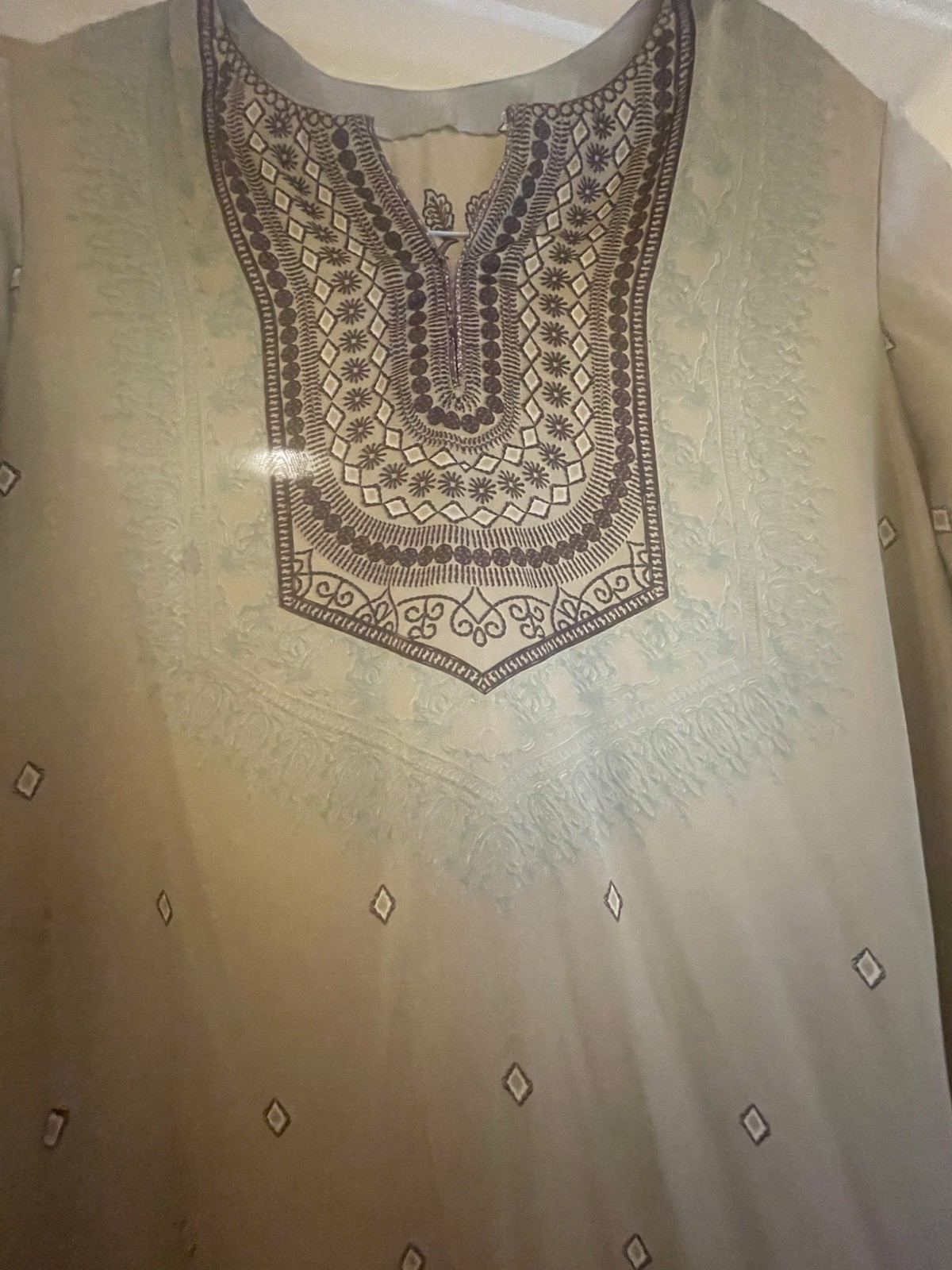 Silk Medium Kurta (40-41 Chest) Limelight, Shirt Only, Excellent Condition.