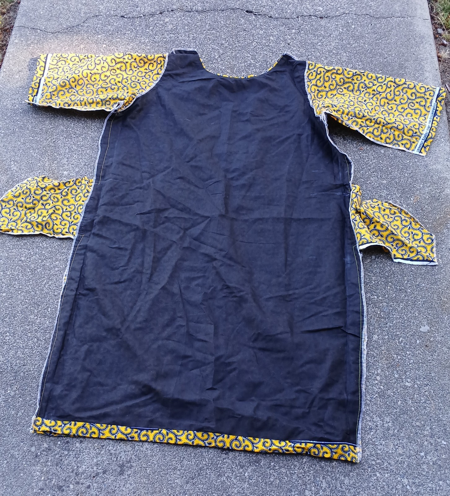 Womens Dress African Kanga Print Ankara Short Dashiki Sleeve Red/Green Size L