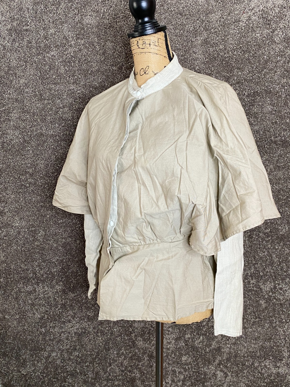 Women’s Bollywood Malhotra Designer Beige travelers Top Cotton Safari Size 44