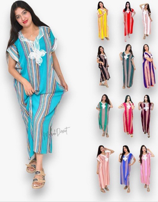 Morrocan Casual Summer Dress GANDORA handmade One Size NEW