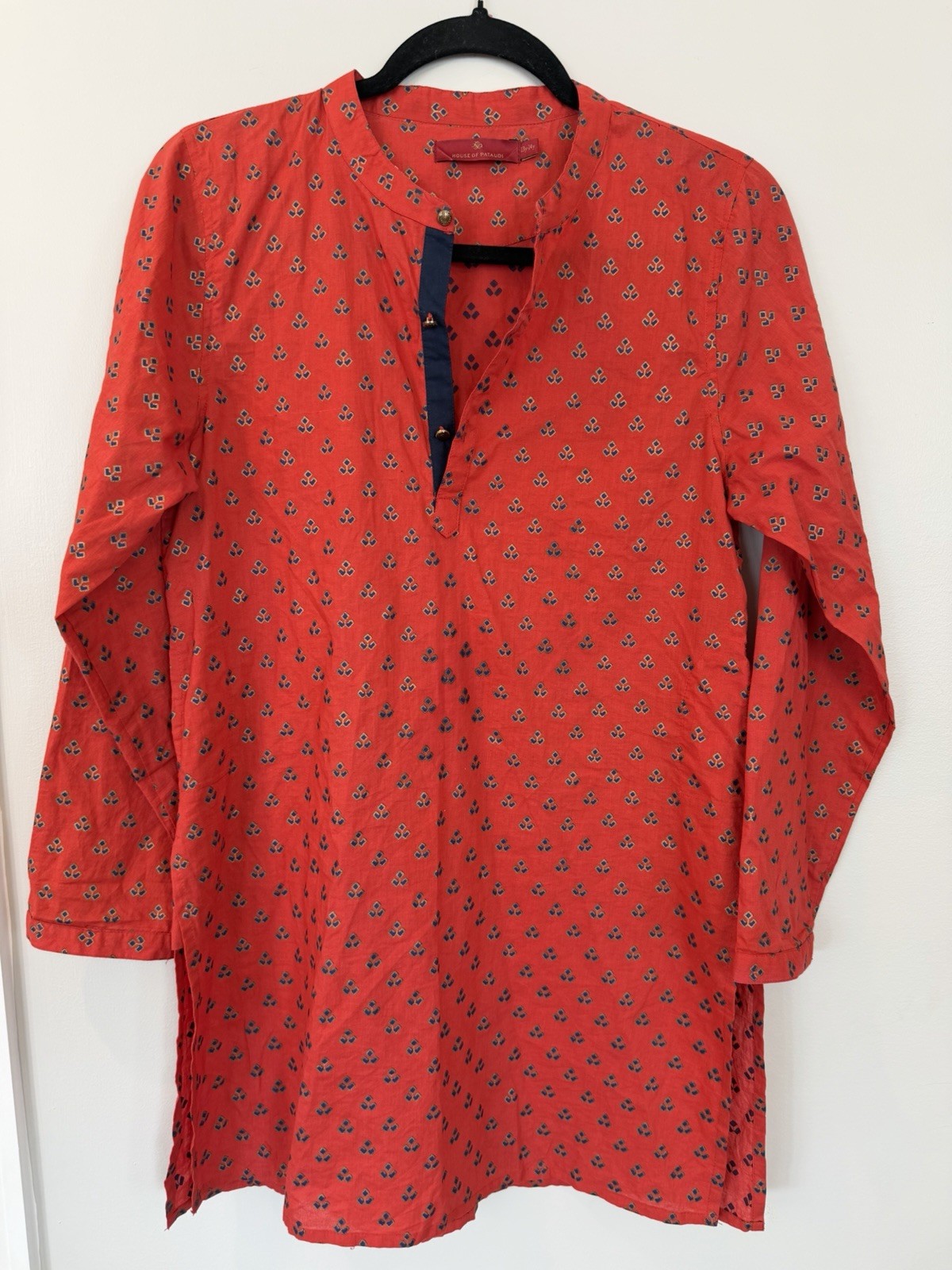 Size 13Y/14Y Cotton tunic, House of Pataudi, printed kurta