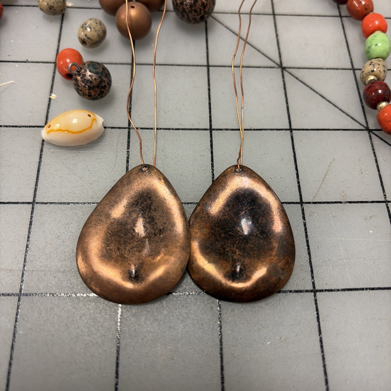 Set of Two Indigenous-Style Native American Necklaces w/assorted beads & shells
