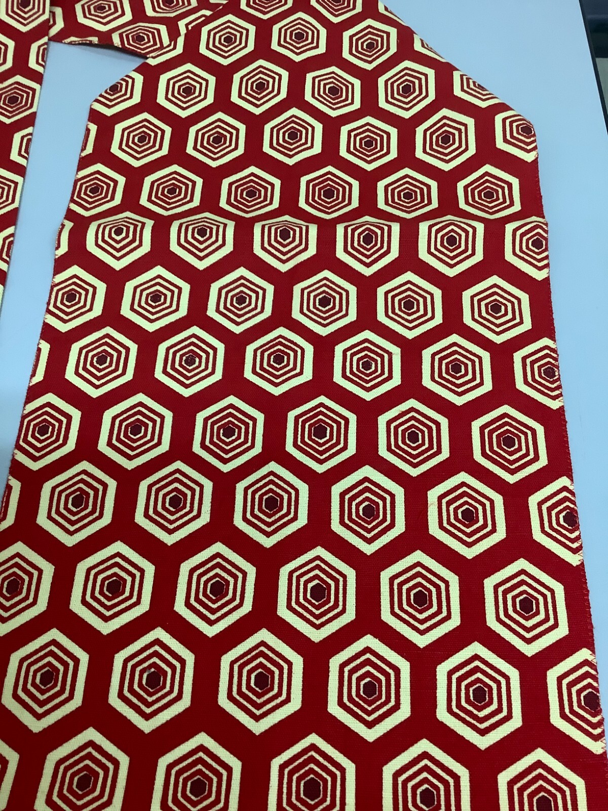 Japanese Vintage Kimono Nagoya Obi cotton red pattern tradition 139.3×10.6inch