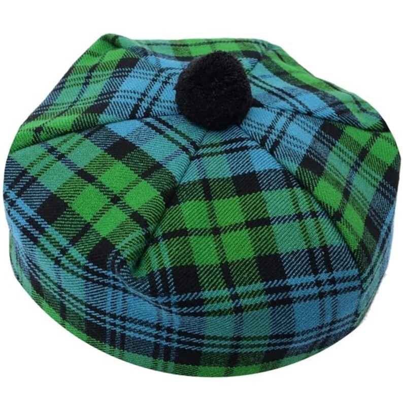 Men’s Campbell Ancient TAM o’ SHANTER Bonnet Beret Balmorals Tartan Tammy Hat
