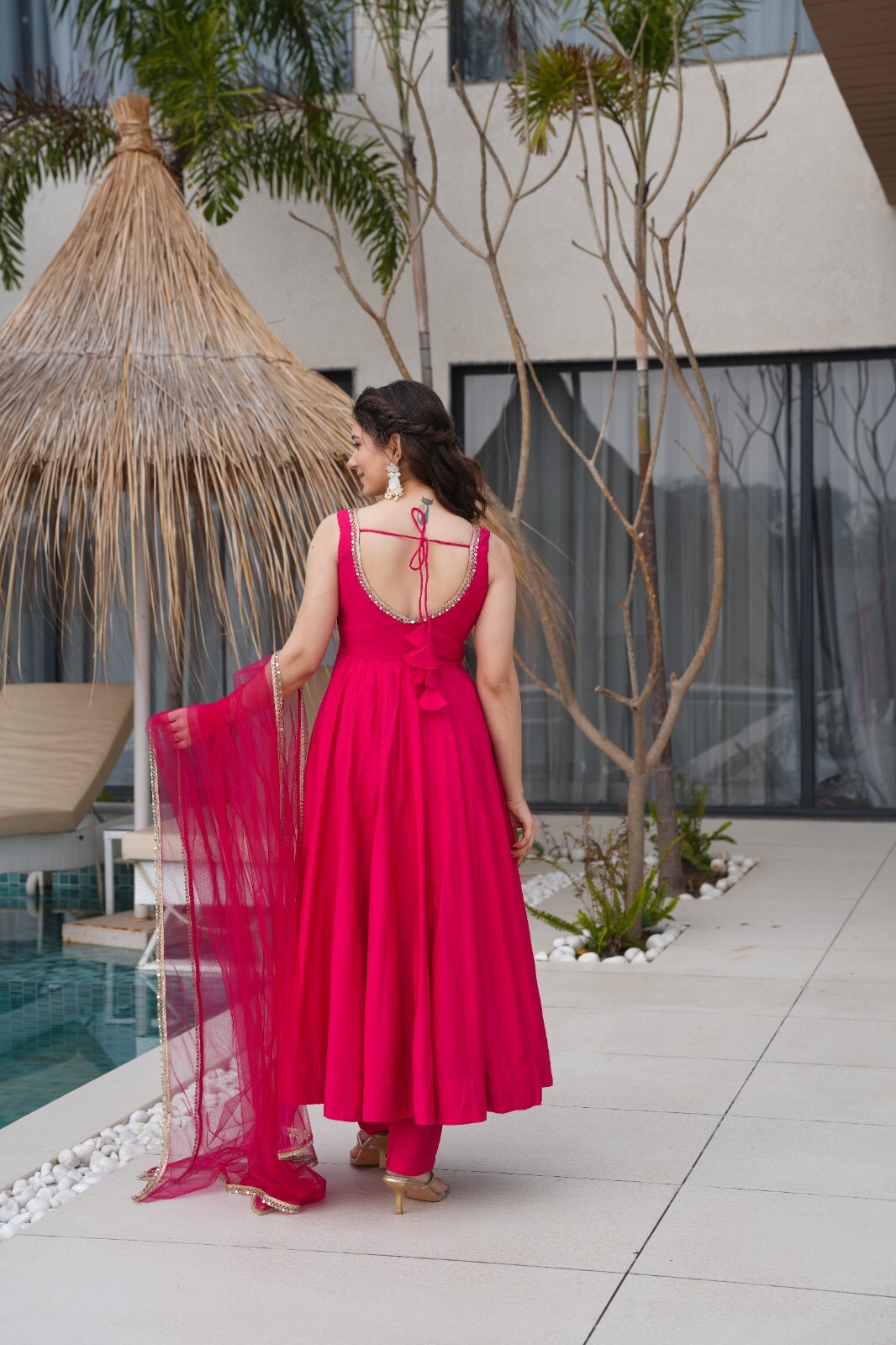 Designer Fully Stitched Salwar Kameez for Women Ready to Wear Suit with Dupatta