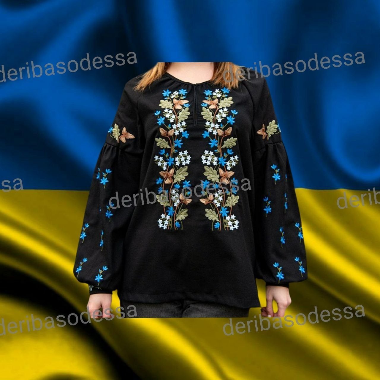 Traditional Ukrainian embroidered blouse Vyshyvanka 2XS,XS,S,M,L,XL,2XL,3XL,4XL