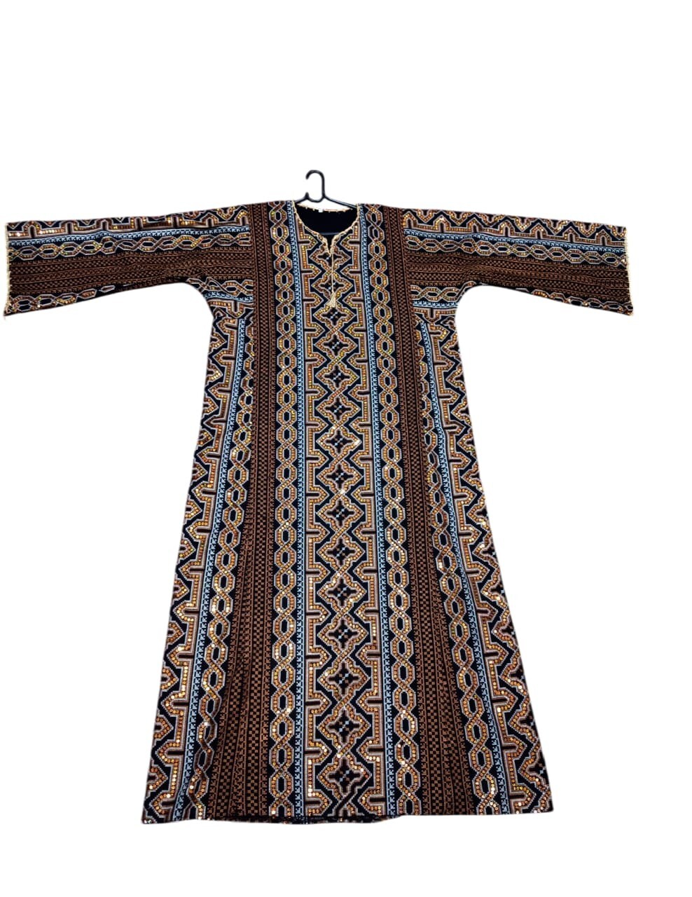 Traditional Hand-Embroidered Jordanian Dress | Size 2 | New | Global Shipping