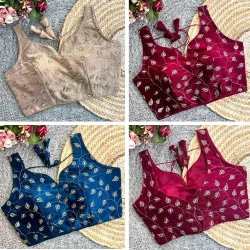 Indian ReadyMade Saree Blouse Designer Wedding Bridal Sari Blouse Choli Top