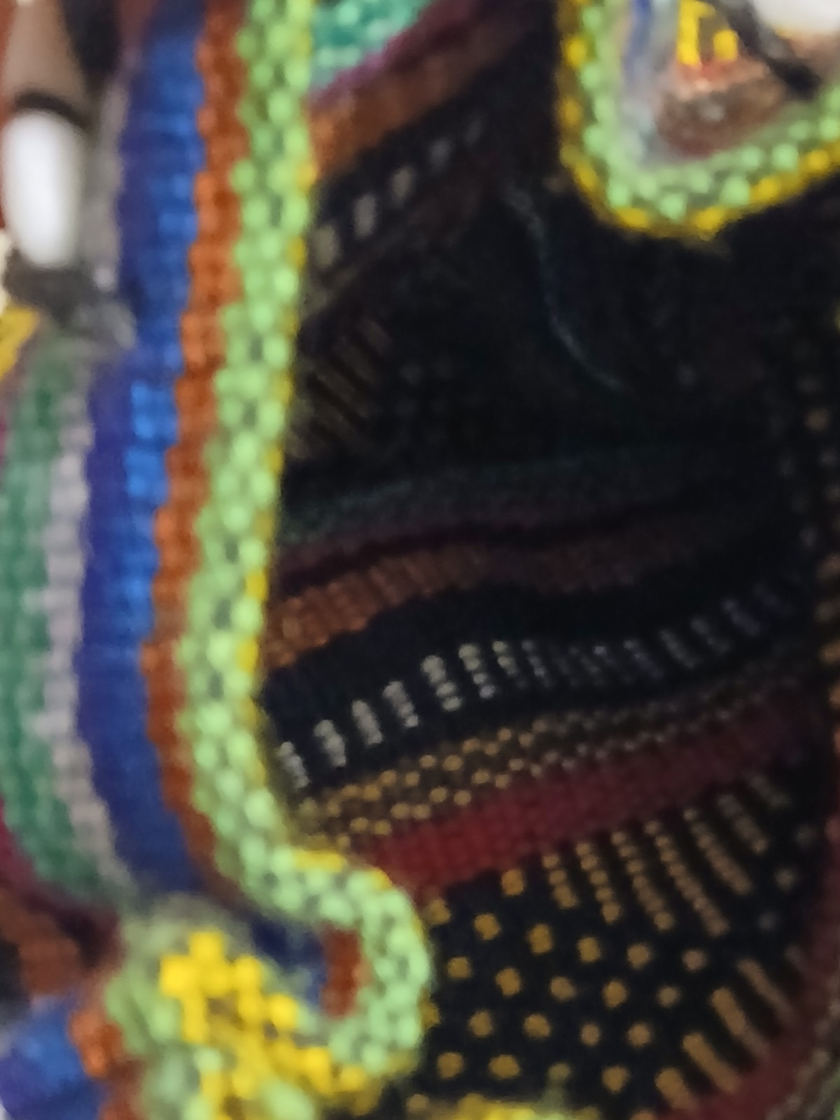BACKPACK Mini Size , HIPPIE GEAR , MEXICAN MADE , AUTHENTIC PINZON , YELLOW MIX