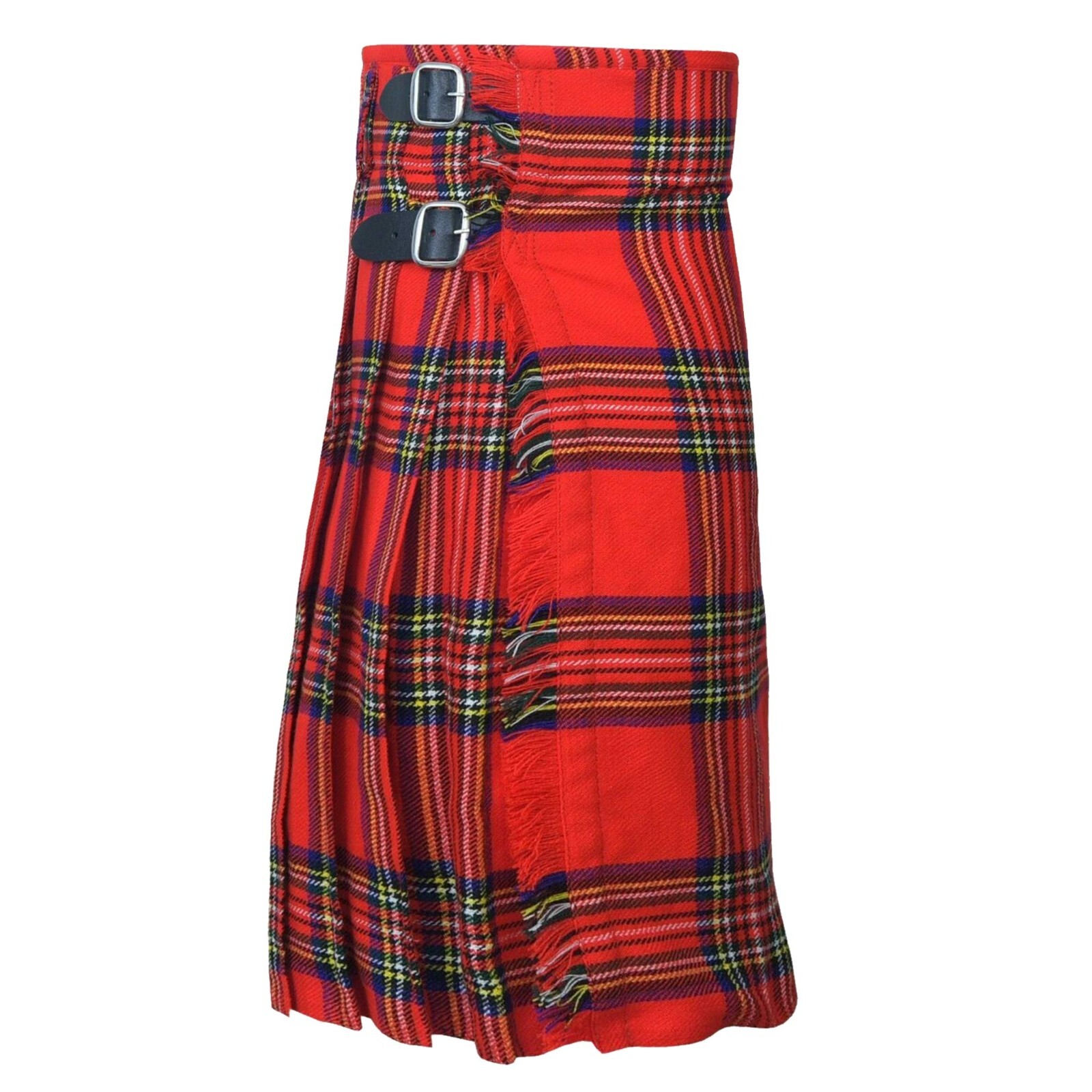 Mens Scottish Traditional Tartan Kilt Royal Stewart 8 Yards Highlanders Outfit
