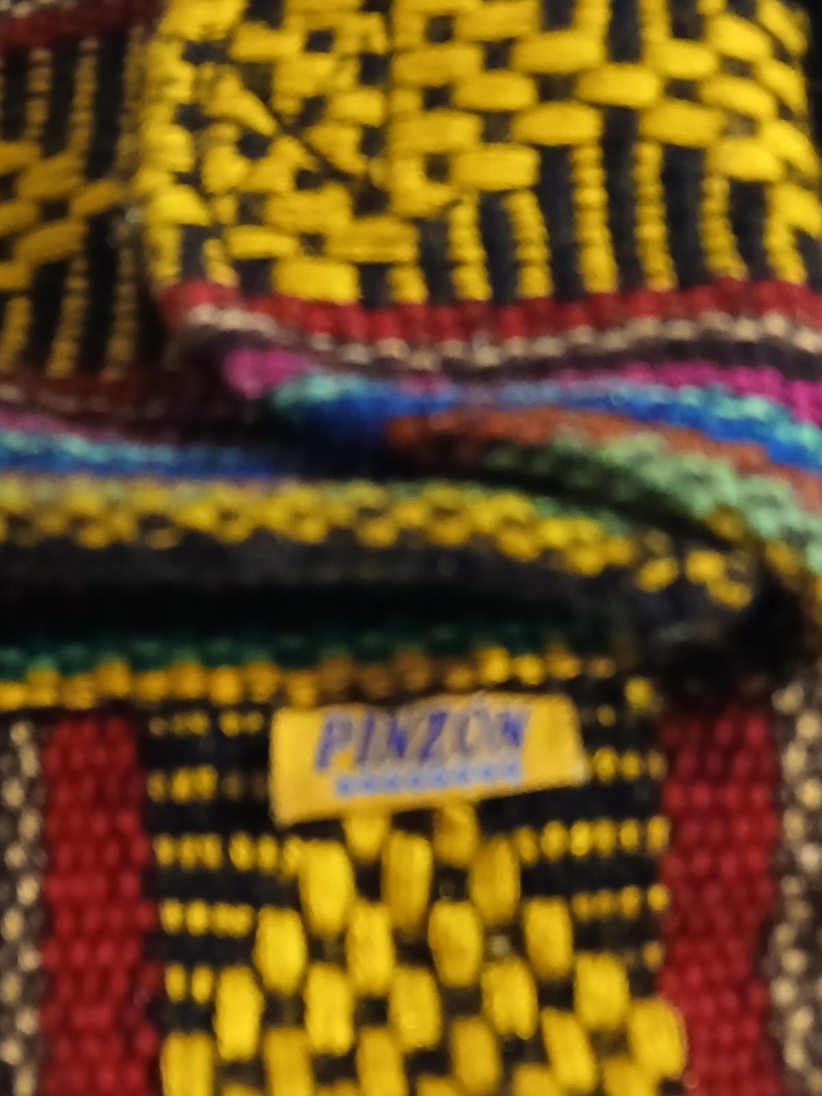 BACKPACK Mini Size , HIPPIE GEAR , MEXICAN MADE , AUTHENTIC PINZON , YELLOW MIX