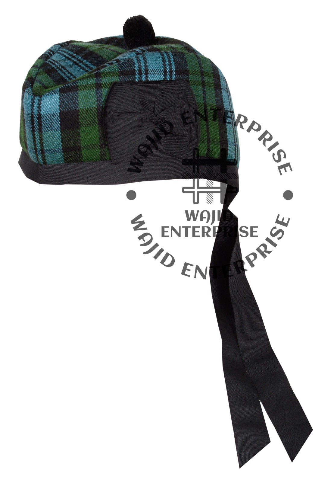 Scottish GLENGARRY Cap Campbell Ancient tartan Military Bonnet Glengarry Hat/Cap