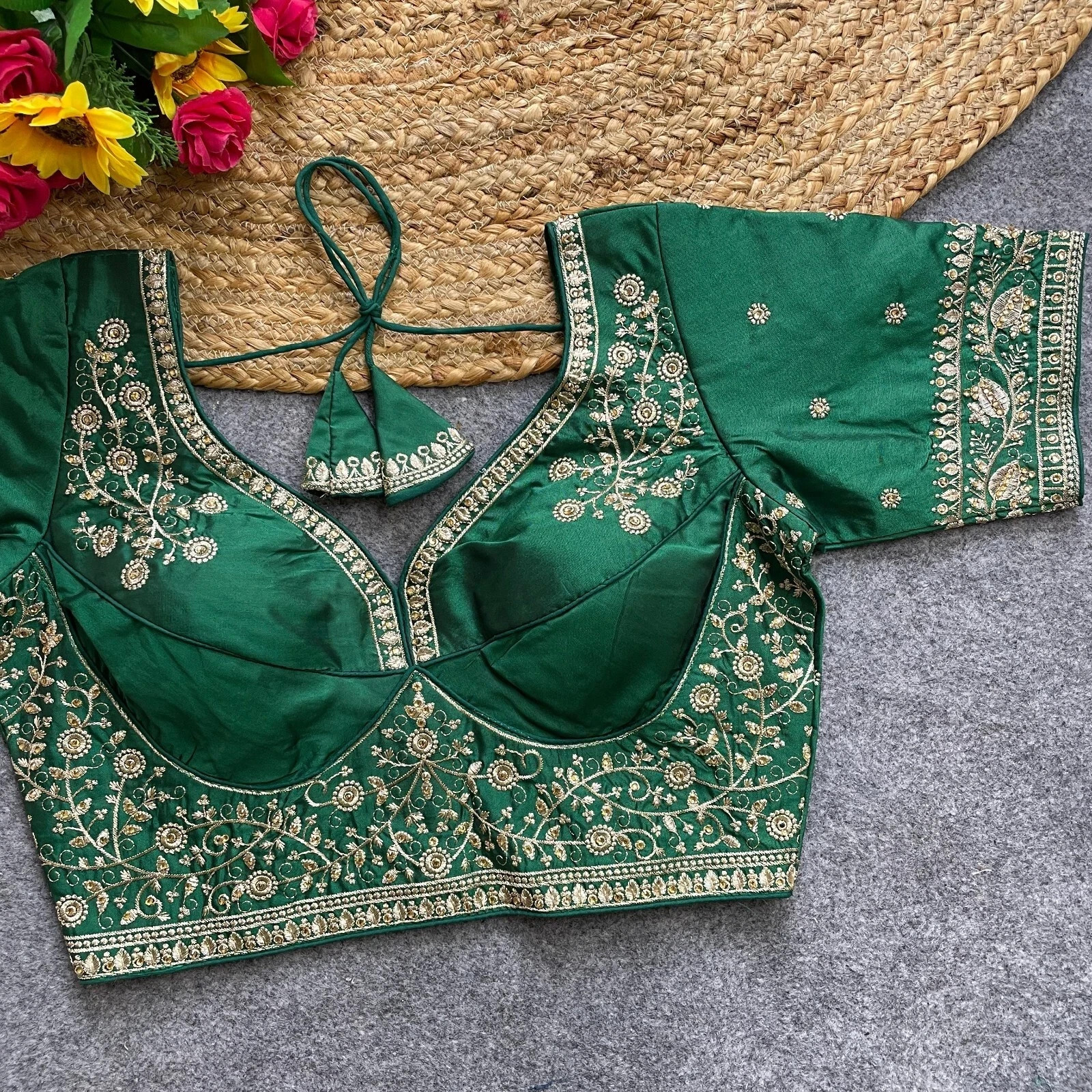 Saree Blouse Readymade Designer Sari Choli Indian Party Wear Bollywood Dress