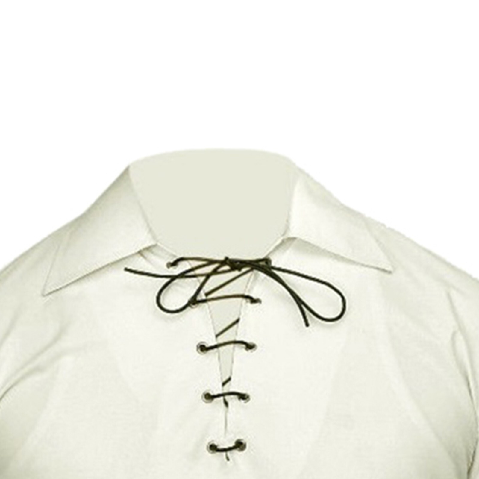 Scottish Jacobite Ghillie Shirt Cream Traditional Highlanders Shirt Kilt Wear