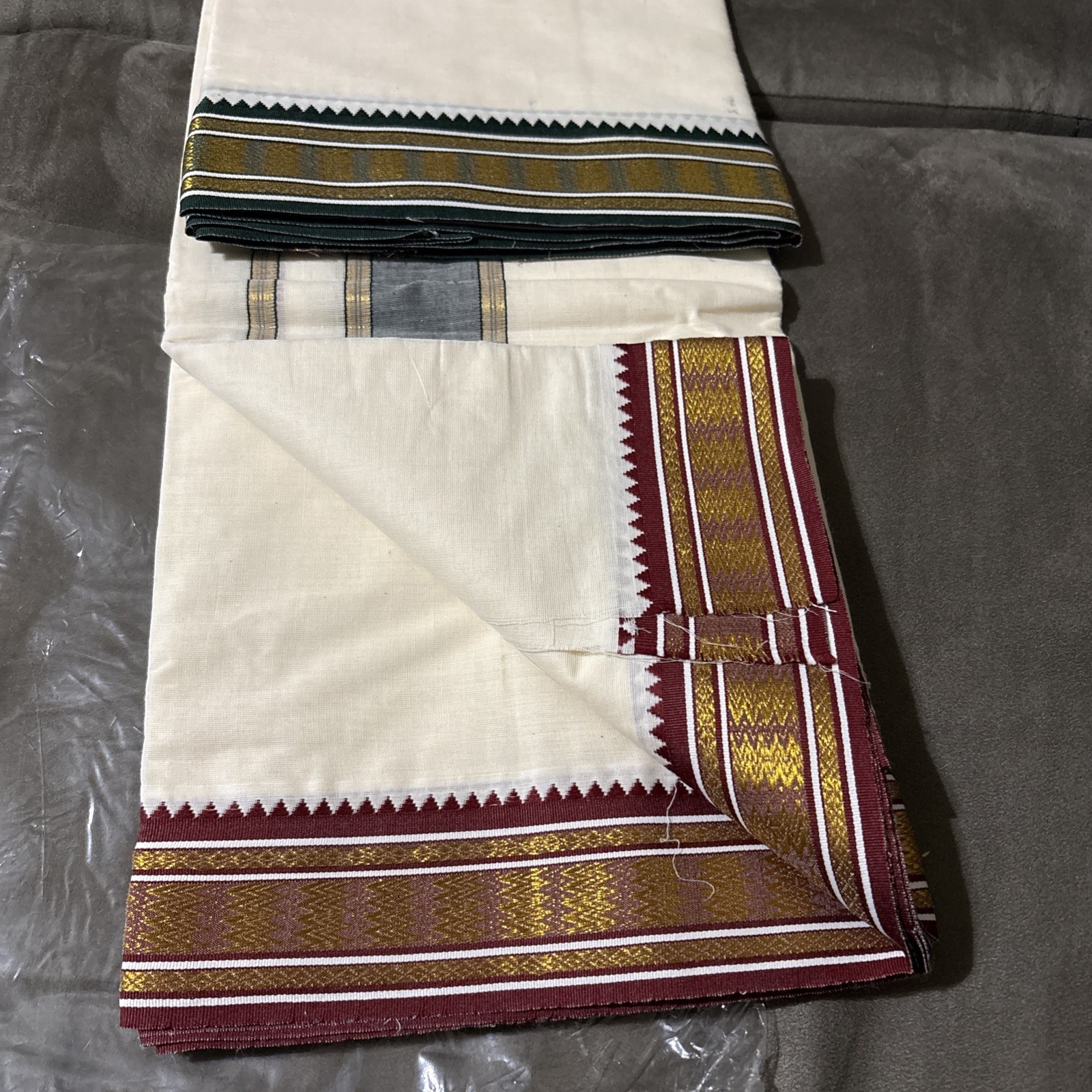 Cotton Cool Men’s Rich Cotton Off White Single Dhoti