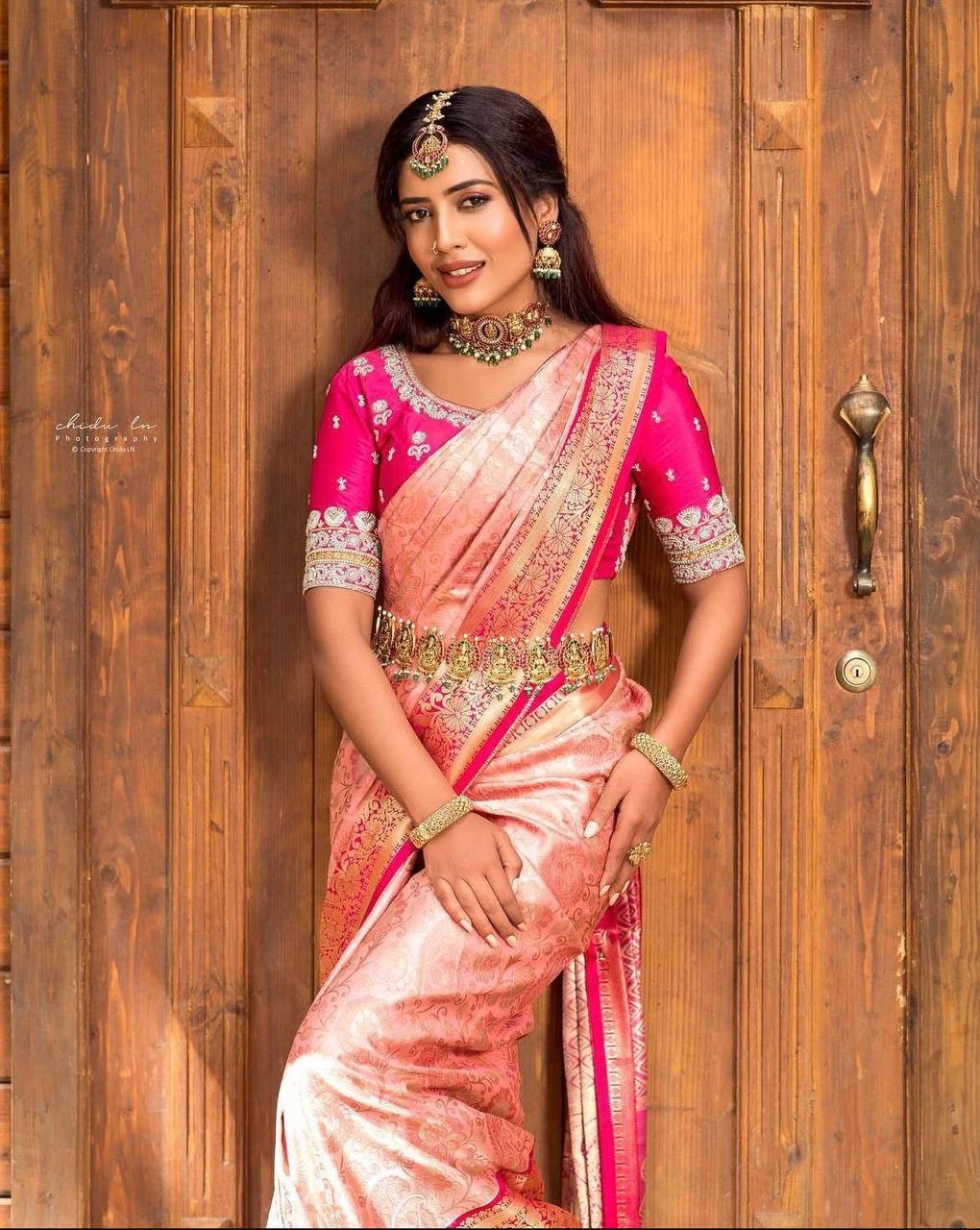 SARI INDIAN PAKISTANI WEDDING SAREE BLOUSE NEW DESIGNER BOLLYWOOD PARTY WEAR