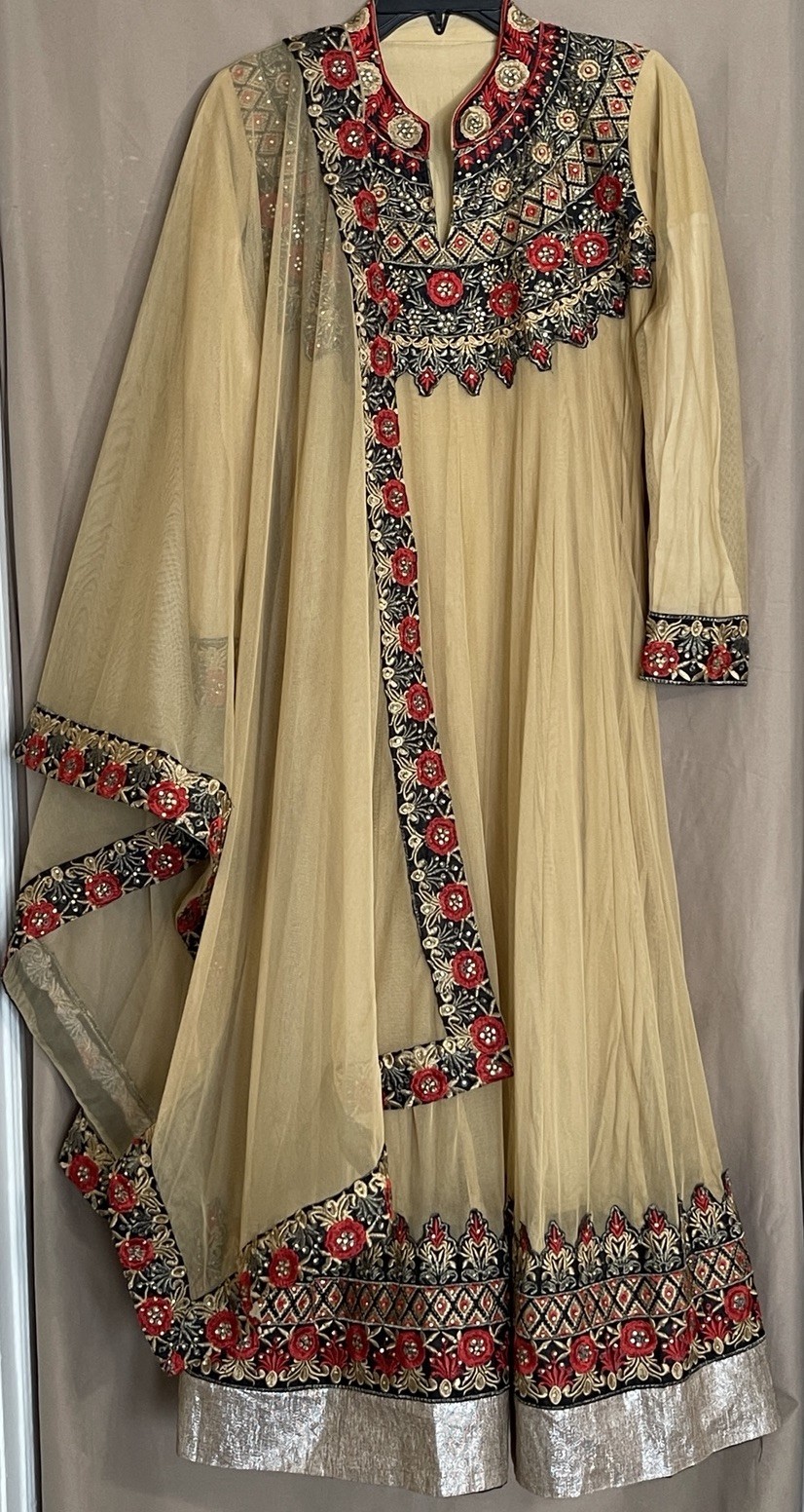 Indian Pakistani Bangladeshi Salwar Kameez Eid Partywear 2 Piece Sets Size-38 S