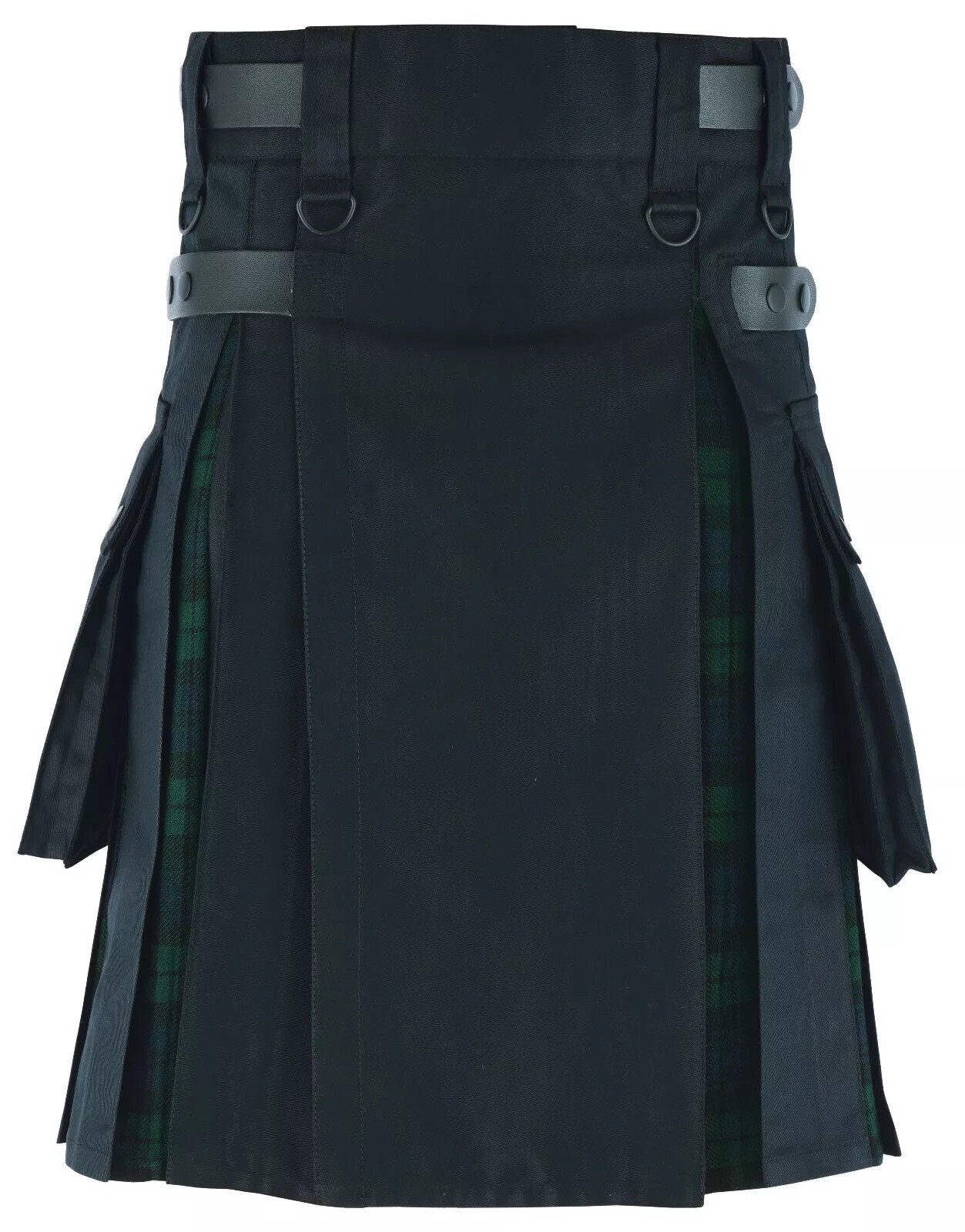 Scottish Men’s Cotton & Tartan Fashion Hybrid Utility Deluxe Kilt USA Stock