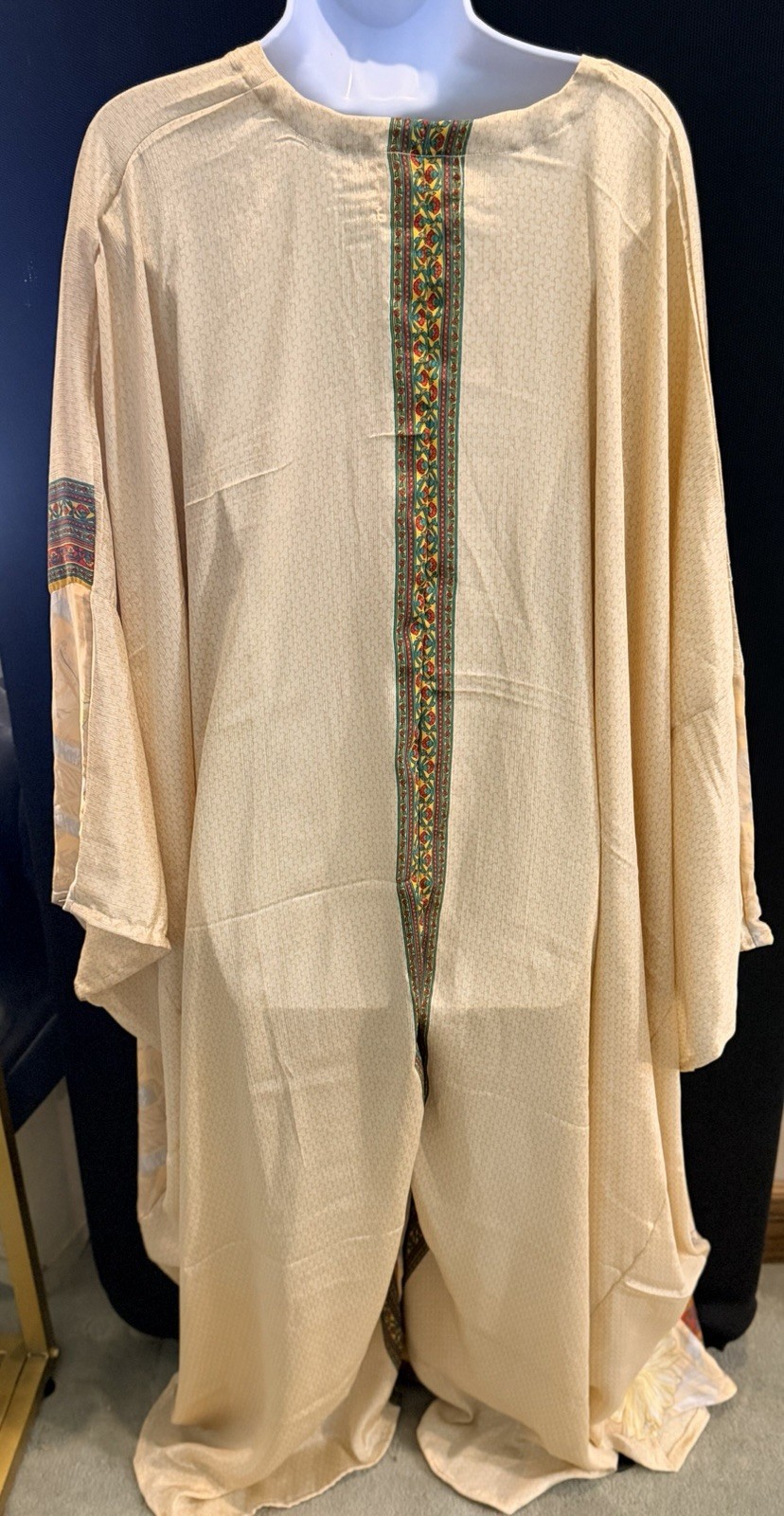 🆕 KANtha Bae Silk Sari Bowie Muu Jumpsuit – Boho Caftan Jumpsuit NWT
