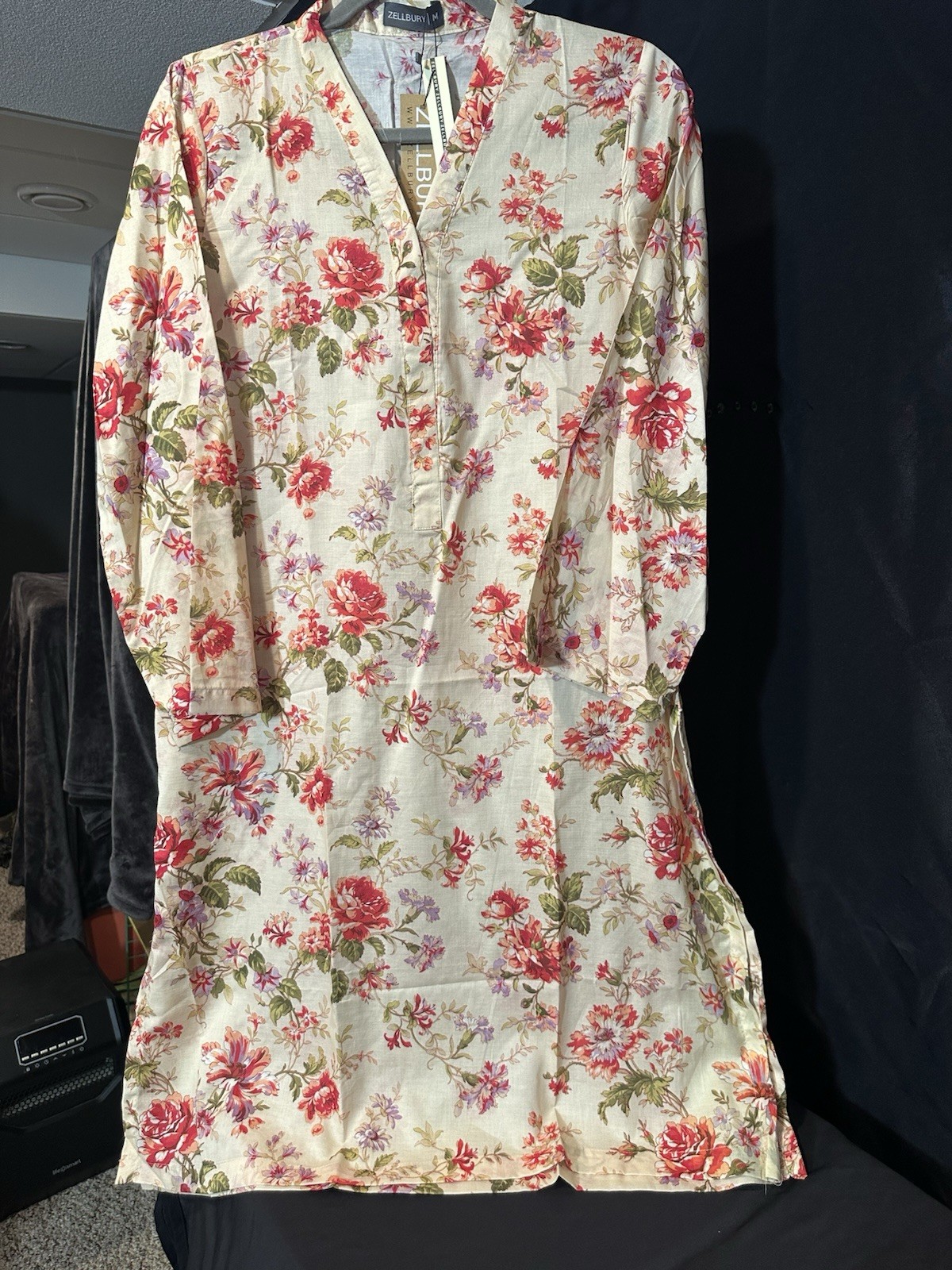 Zellbury Brand Lawn / Cotton Printed Shirt / Kurti – 1 Pc – Medium Only -$18