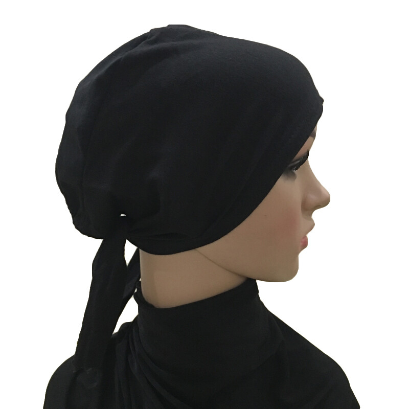 Muslim Underscarf Hijab Women Turban Bone Beanie Inner Cap Ninja Hat Islamic