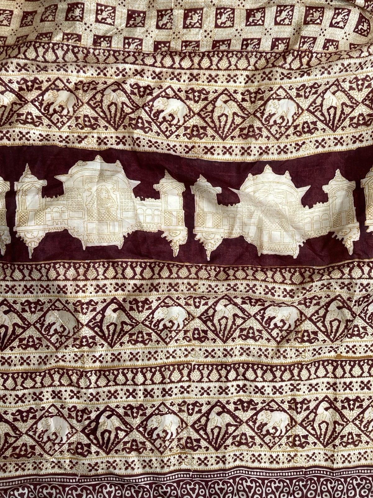 Indian Vintage Saree Traditional Used Craft Fabric Sewing Sari Curtain Drape 6YD