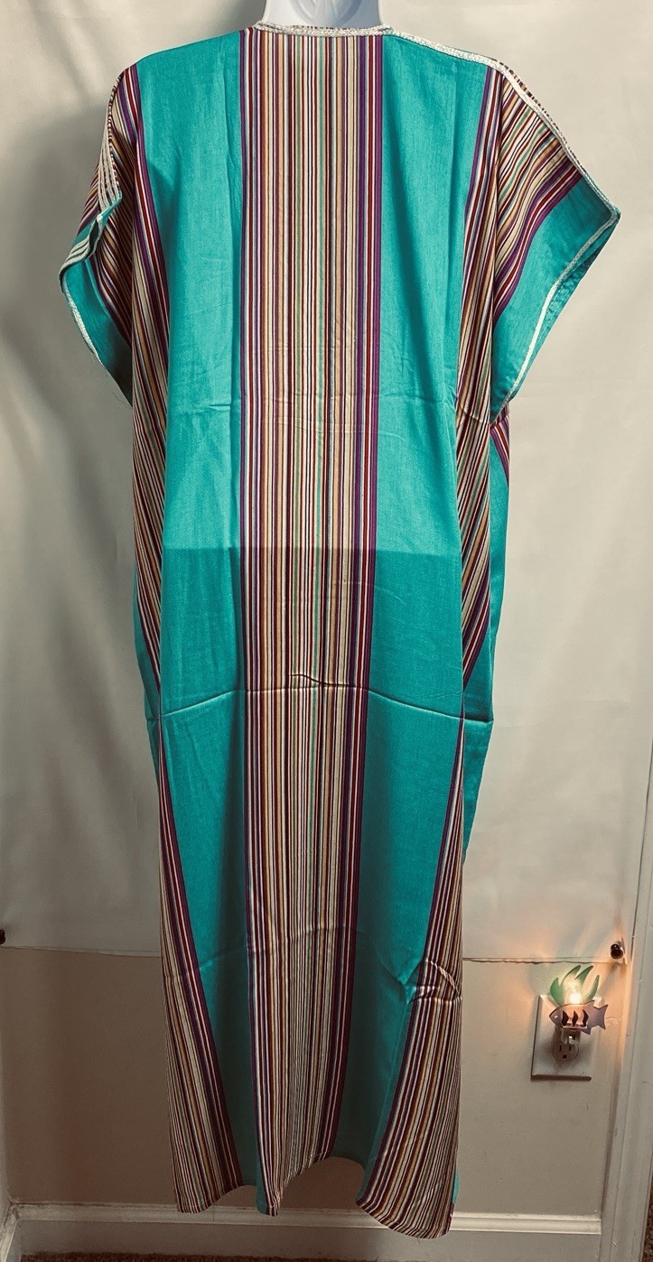 Morrocan Casual Summer Dress GANDORA handmade One Size NEW GREEN