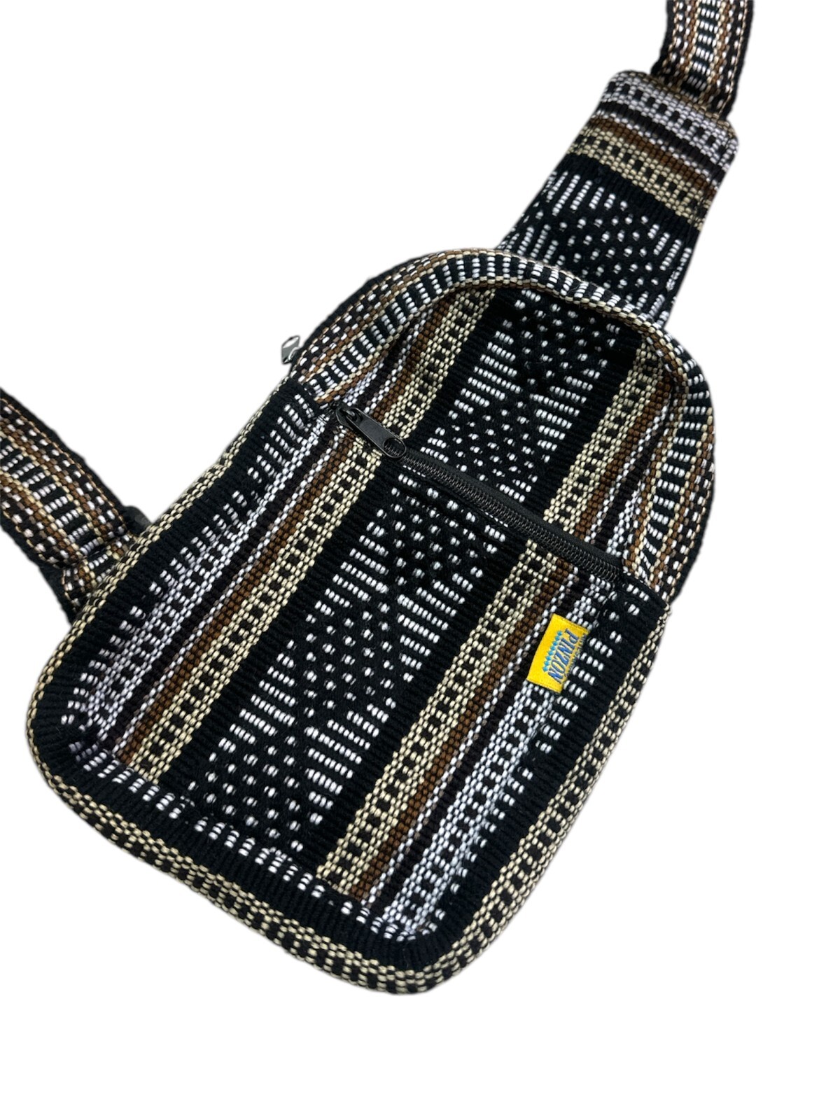 PINZON TRAVEL BAG, PECHERA, CHEST BAG, MADE IN MEXICO, ADJUSTABLE STRAP, BROWN