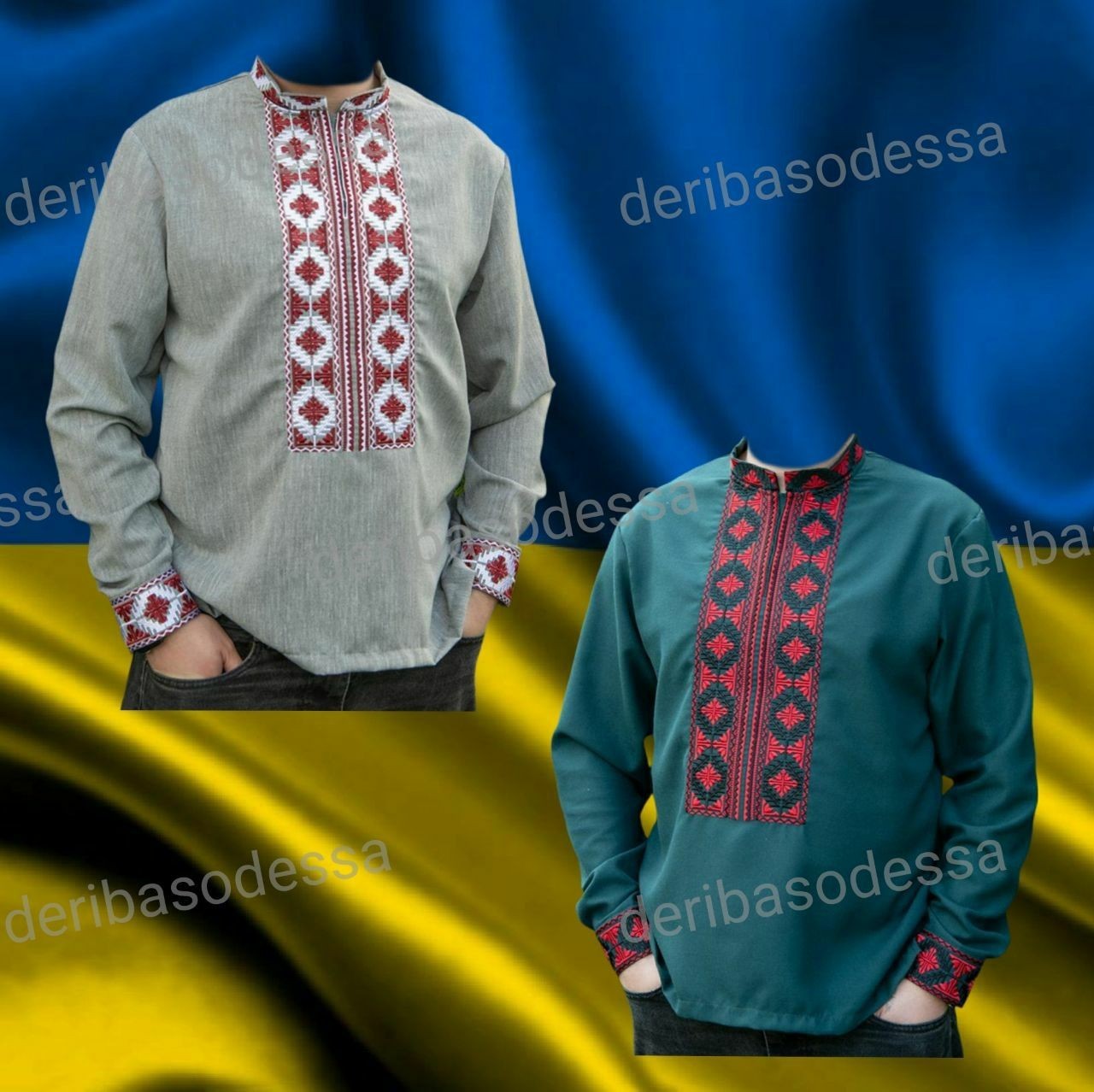 Traditional Ukrainian men’s embroidered shirt Vyshyvanka XS,S,M,L,XL 2XL,3XL,4XL