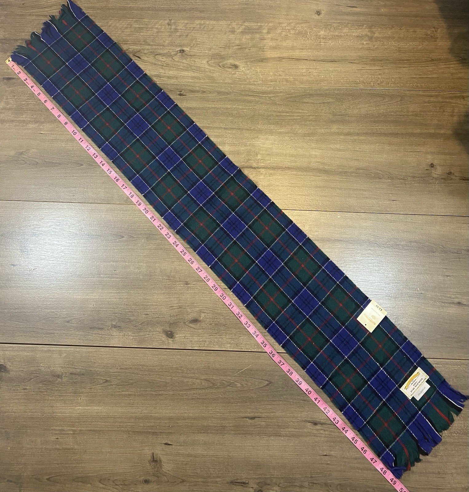 Pure 100% New Wool Scotland NWT tartan Scarf