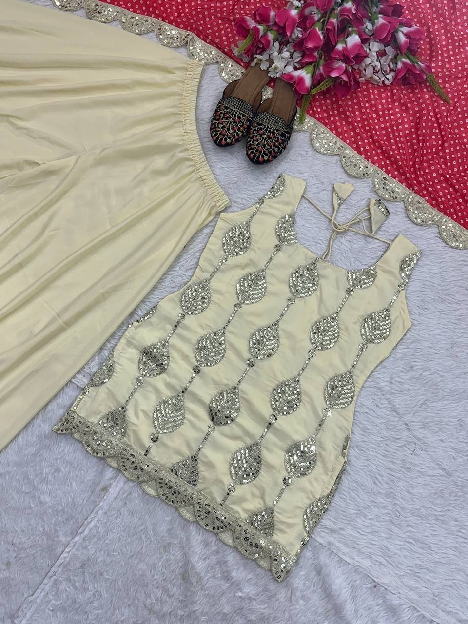 PAKISTANI DRESS BOLLYWOOD SUIT INDIAN WEDDING DHOTI TOP SALWAR KAMEEZ PARTY WEAR