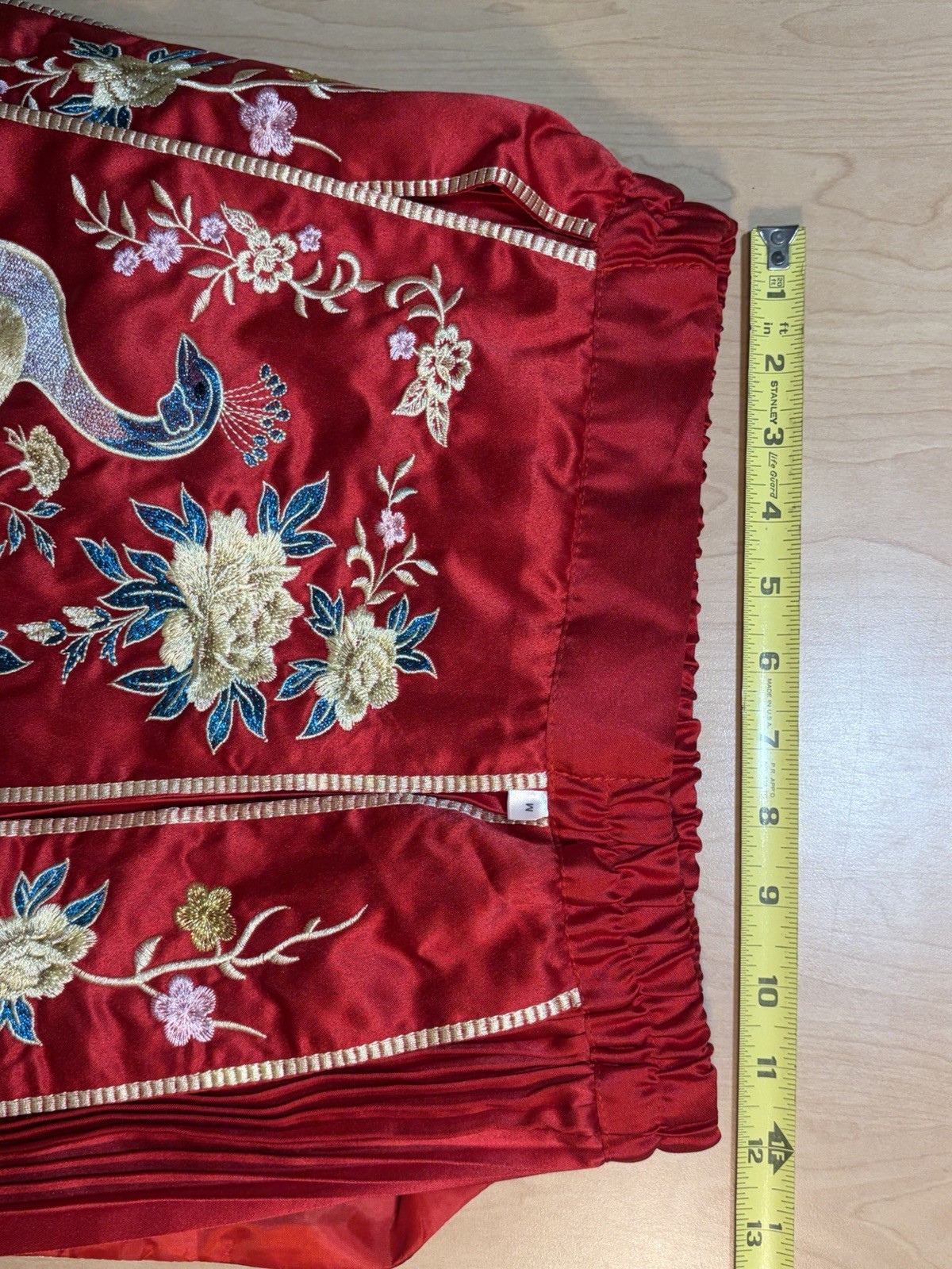 Chinese Wedding Dress Skirt NEW Peacock Traditional Medium Tea Ceremony
