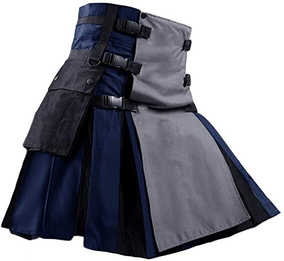 Men’s Scottish Stylish Fashion Kilt Highland Utility Kilt 100% Cotton