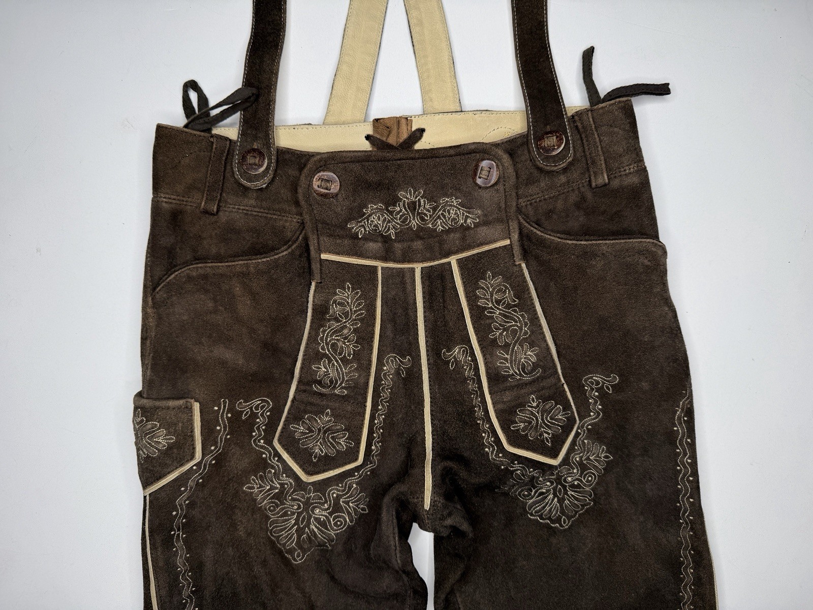 Alm Sach Leather Traditional German Trachten Lederhosen | 30