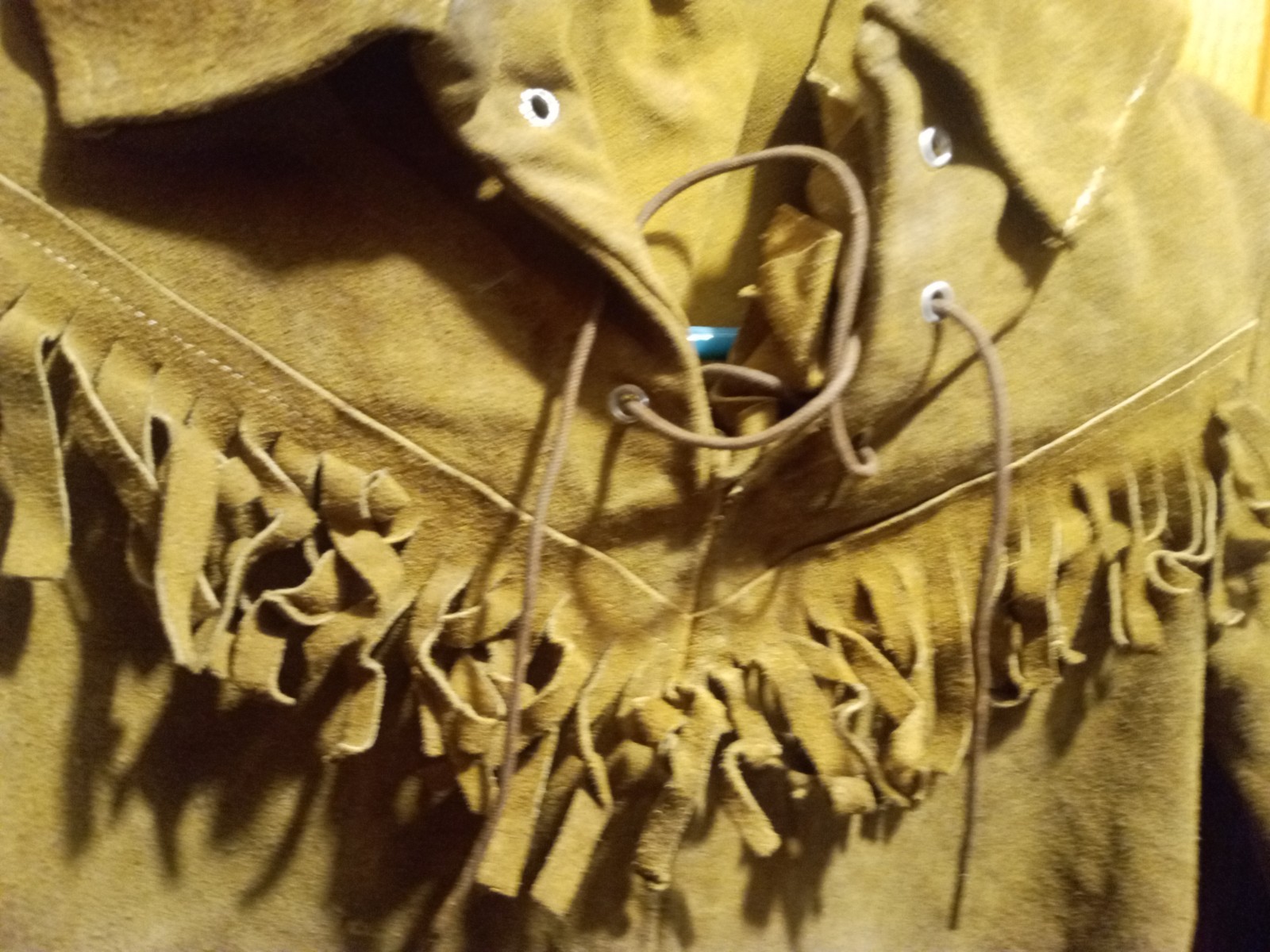 Native American Child Size Fringe Buckskin Shirt