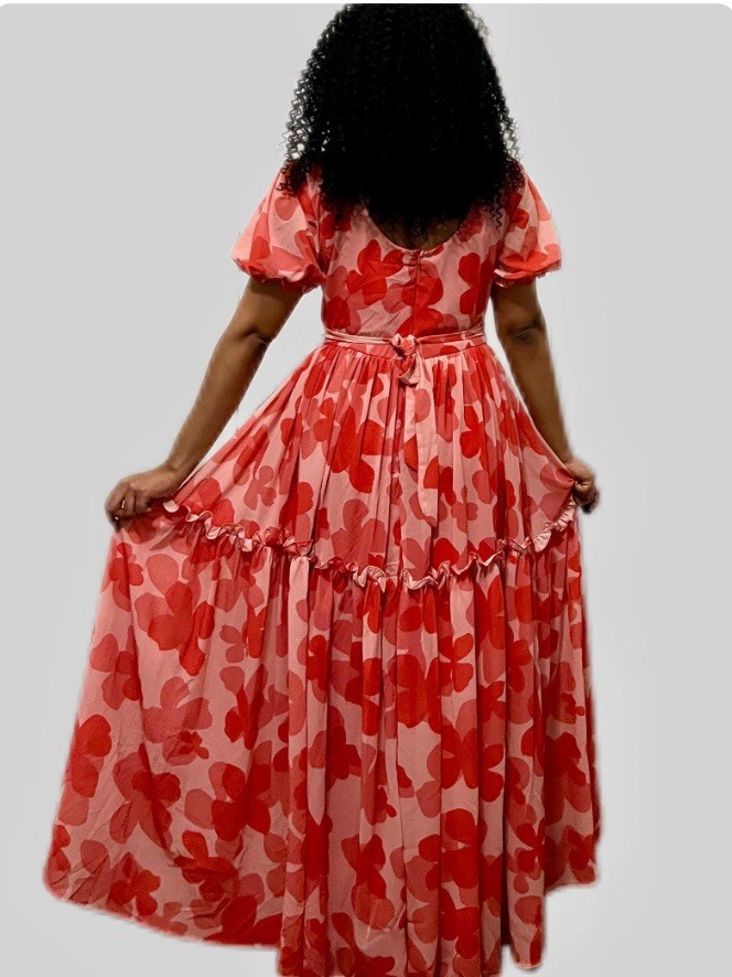 Pink Ethiopian Traditional Dress Chiffon ￼