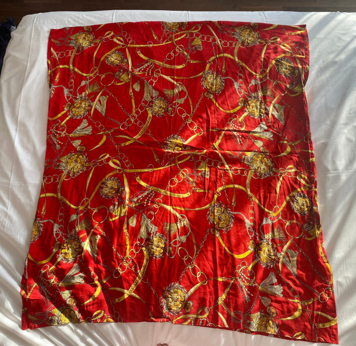 Caftan Kaftan Red Gold Chain Print Women’s Men’s Unisex New Rayan Light Weight