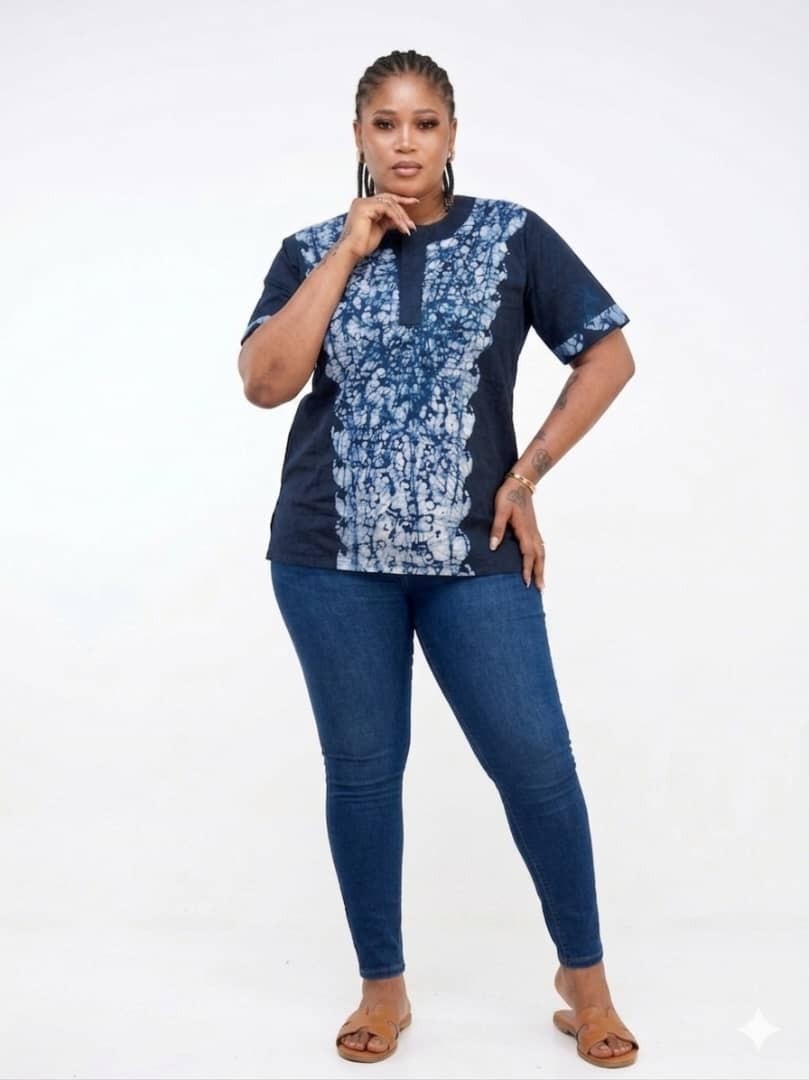 African Kampala/Adire Tops Unisex For All Occasions