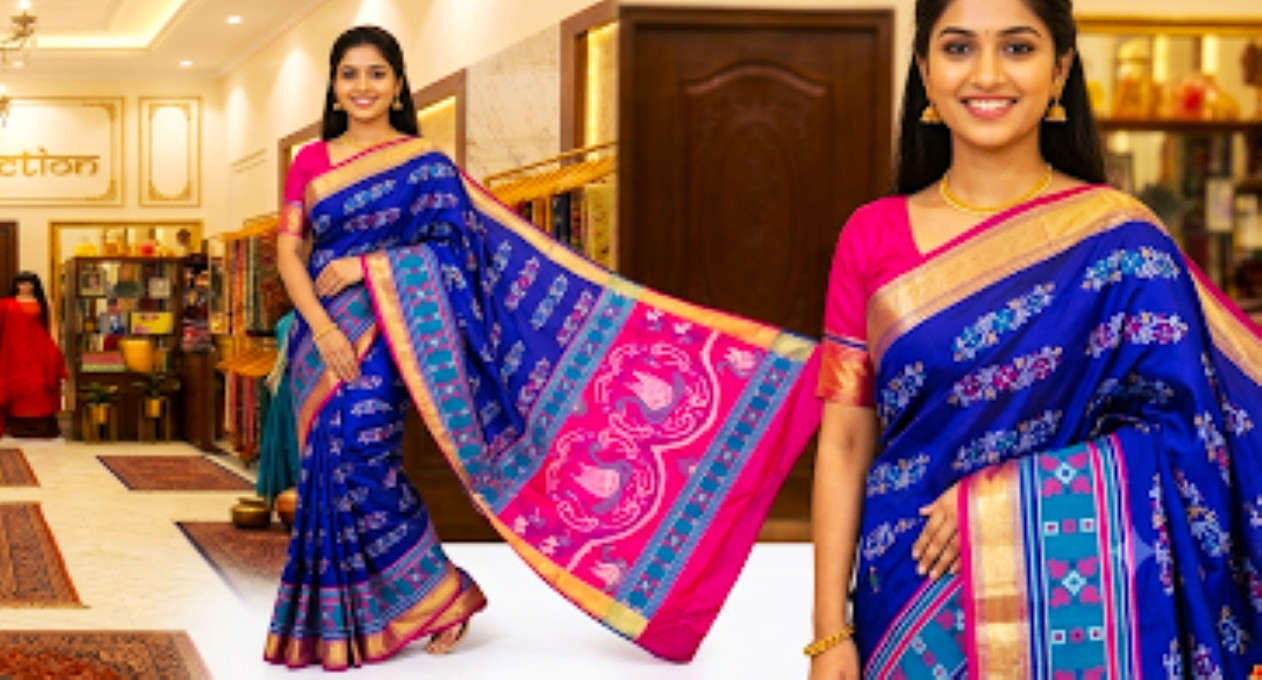 Graceful Indian Authentic Pure Kalakshetra Katan Silk Handwoven Ethnic Saree