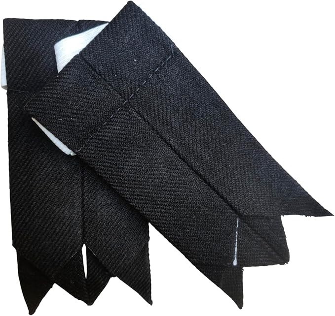 Kilt Flashes for Men with Heavy Buckle Adjusters, Plain & Tartan Kilt Sock Flash