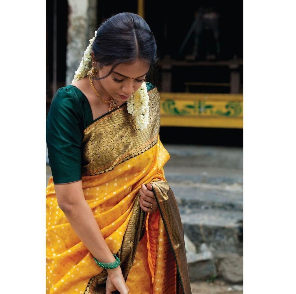 Designer Sari Bollywood Bridal Silk Saree Blouse South Indian Ethnic Ready Made