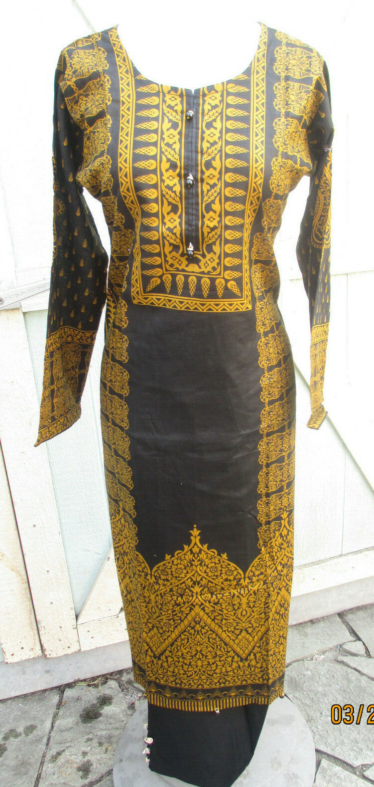 pakistani beautifully print lawn cotton pant kameez size bust L 42