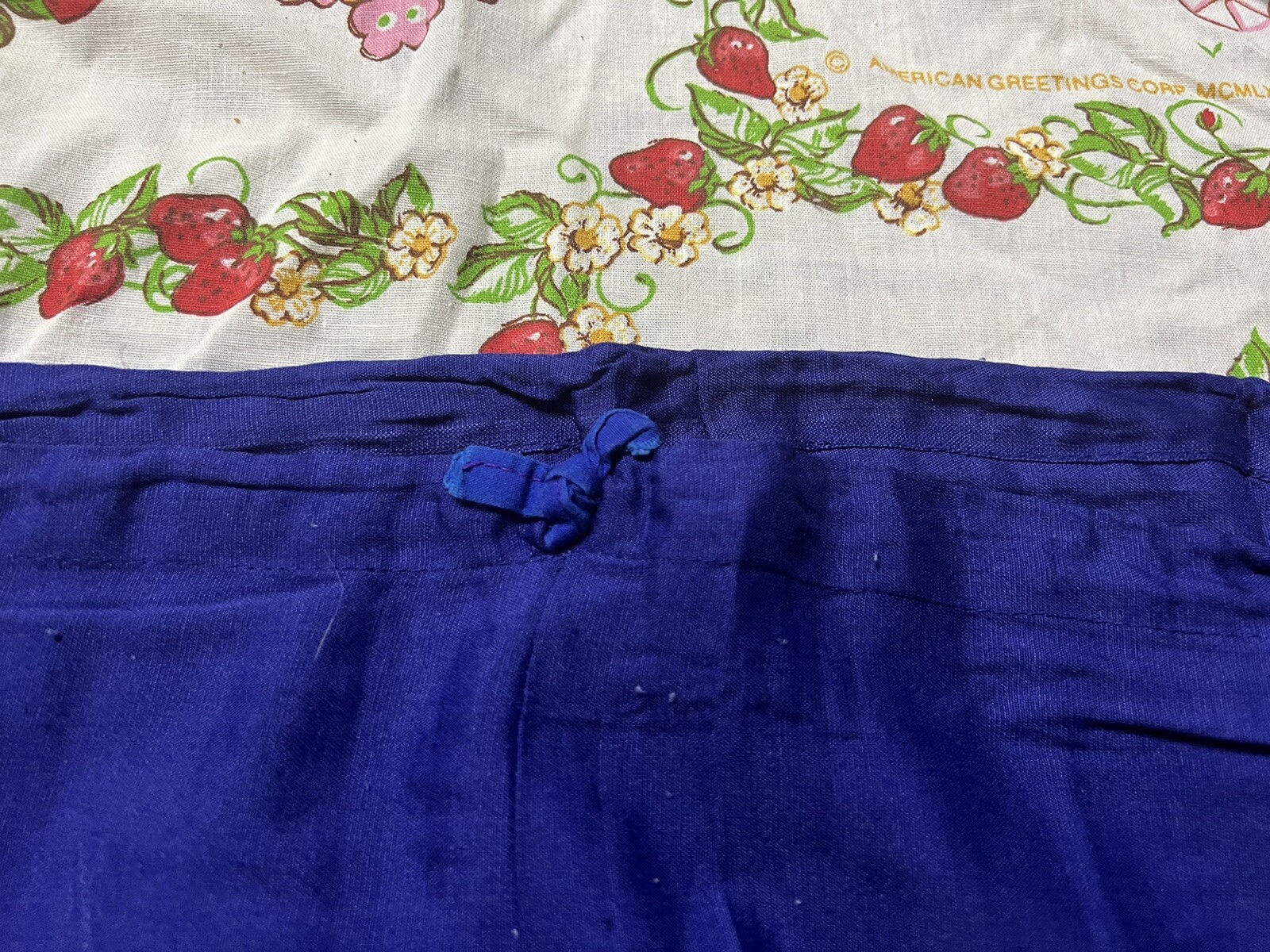 ladies royal blue purple bohemian split emboidered kameez dress set. Size 38