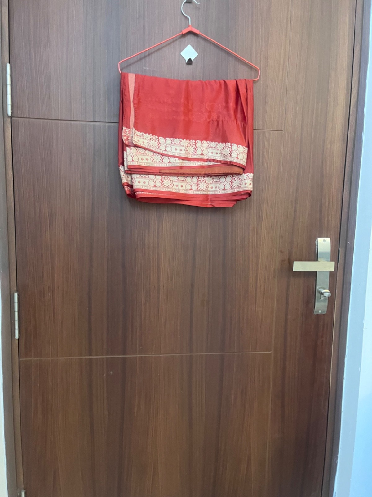 Beautiful light weight elegant Red saree